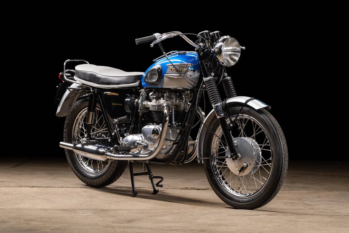 HemmingsNews's tweet photo. Numbers-matching 1965 Triumph Bonneville with a beautiful restoration and period accessories. A rare, highly collectible British classic.
Make An Offer at https://t.co/AUsMs7PEJj
#TriumphClassic #Bonneville650 #VintageBikeLife #CollectorMotorcycle #BritishIron https://t.co/lBMIzBcXVo