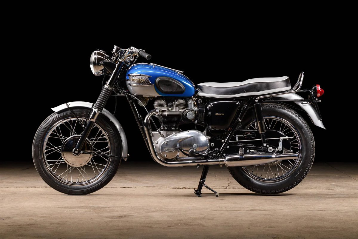 HemmingsNews's tweet photo. Numbers-matching 1965 Triumph Bonneville with a beautiful restoration and period accessories. A rare, highly collectible British classic.
Make An Offer at https://t.co/AUsMs7PEJj
#TriumphClassic #Bonneville650 #VintageBikeLife #CollectorMotorcycle #BritishIron https://t.co/lBMIzBcXVo