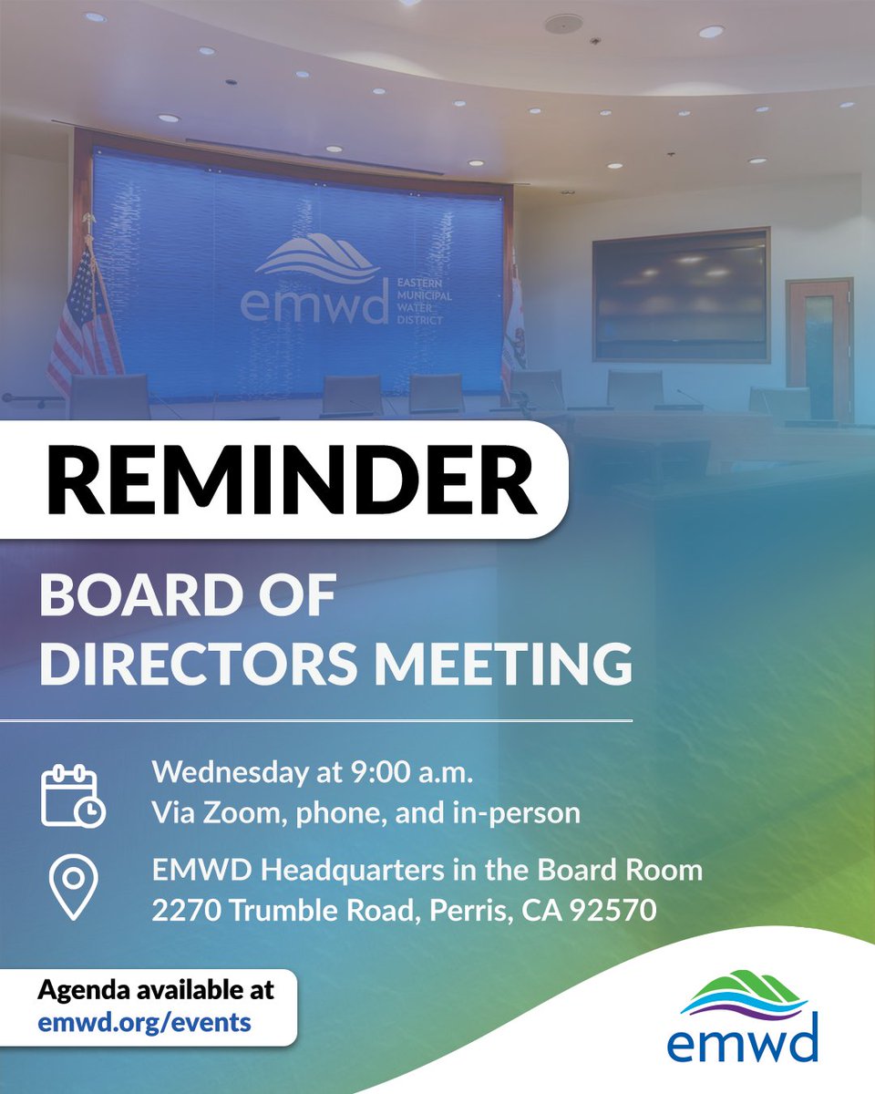 Eastern Municipal Water District tweet media