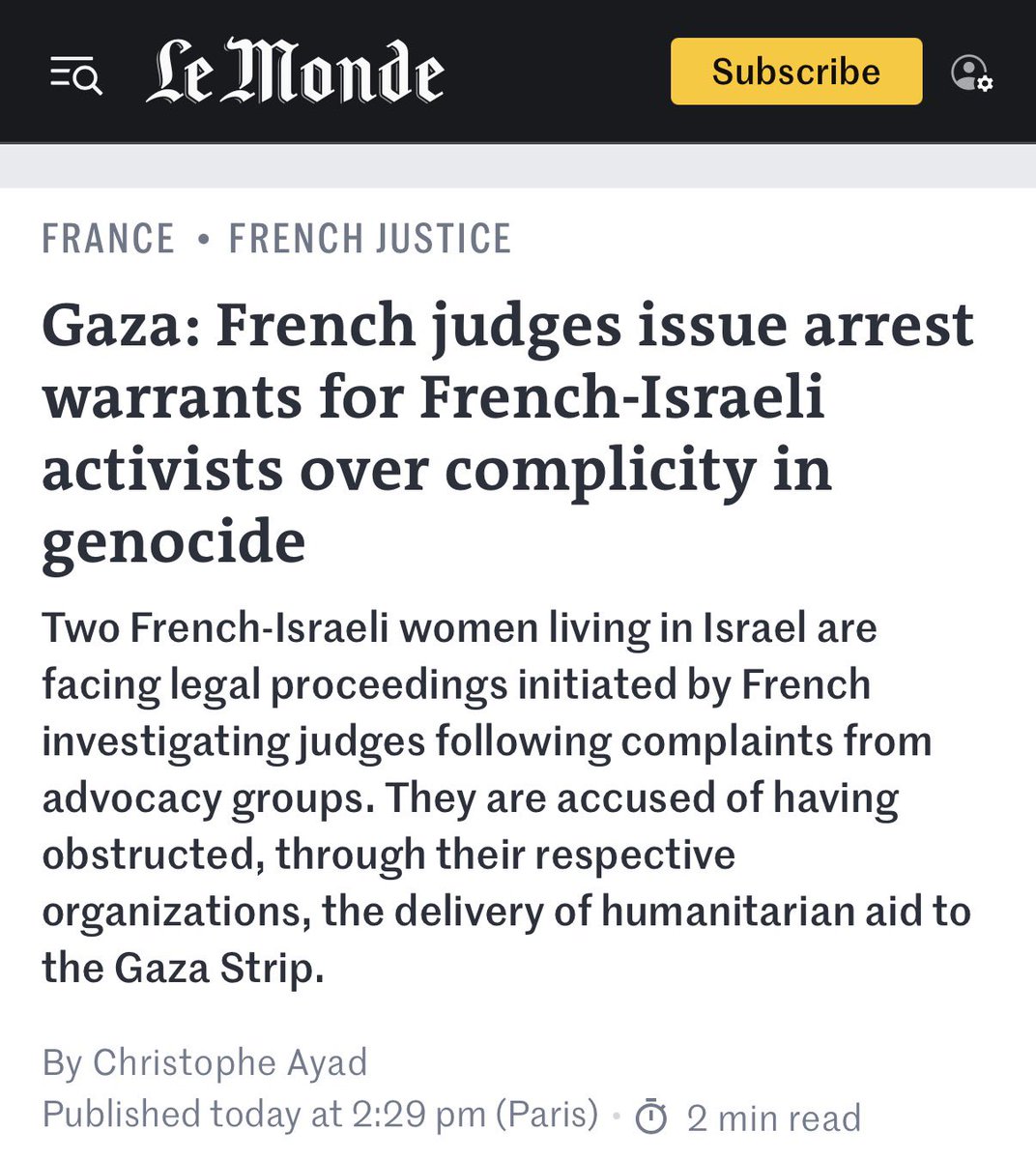 Israel’s impunity is crumbling lemonde.fr/en/france/arti…