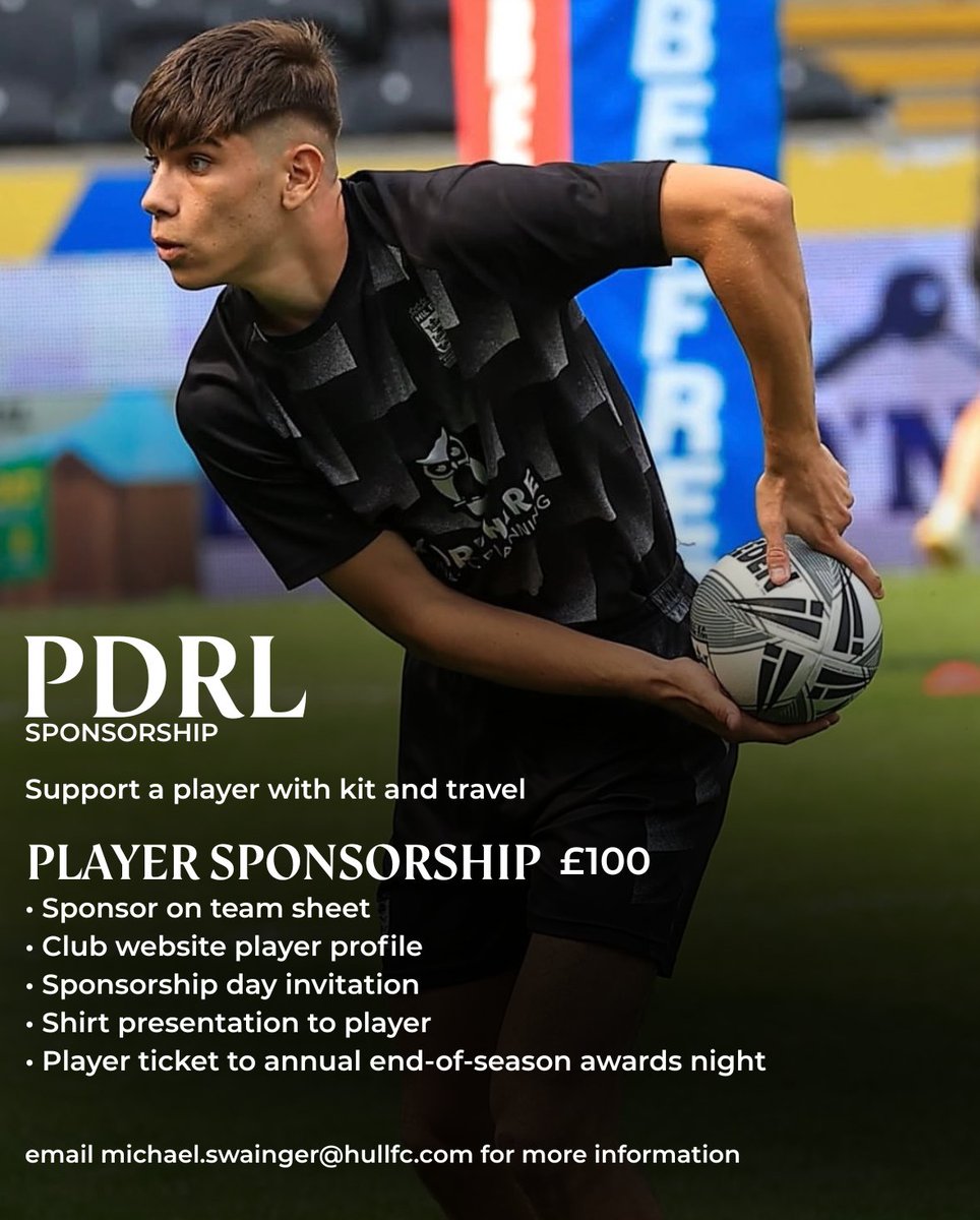 FCComFoundation's tweet photo. Sponsor our Hull FC PDRL team! 

We’re looking for Player and Team sponsors for the 2026 season for our Hull FC Physical Disability Rugby League side.

📩 Get in touch to be part of something special. https://t.co/t0e0gb5sZx