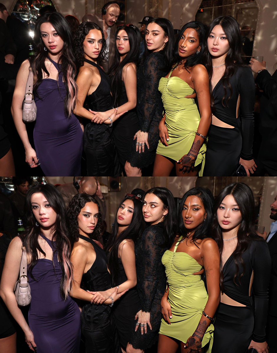 Charli xcx with KATSEYE!