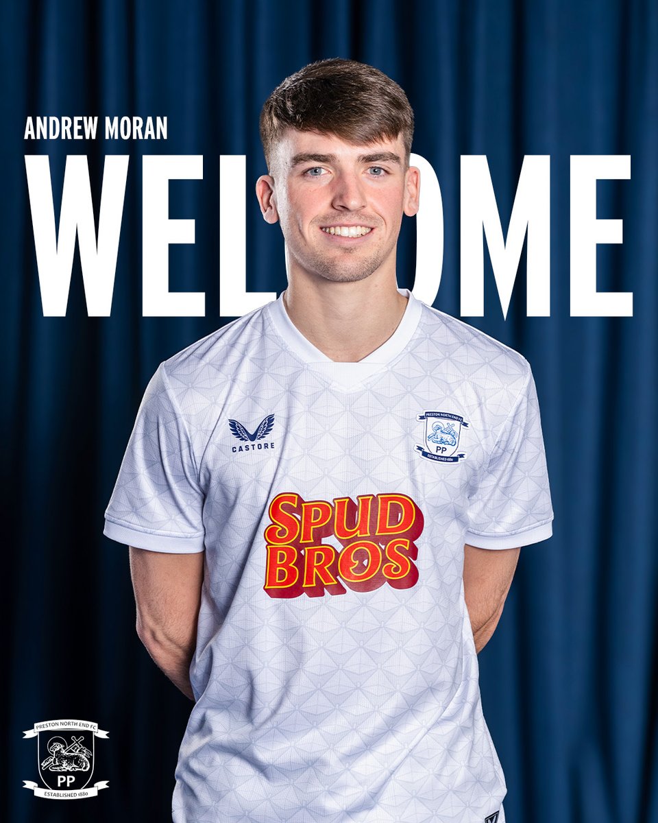 Welcome to North End, Andrew. 🇮🇪

We are delighted to announce the signing of Andrew Moran from Brighton &amp; Hove Albion for an undisclosed fee. ✍️

#pnefc