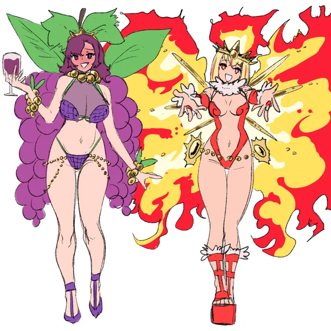 Dionísio e Apolo como musas de carnaval(?), talvez eu mude alguma coisa depois, sei lá