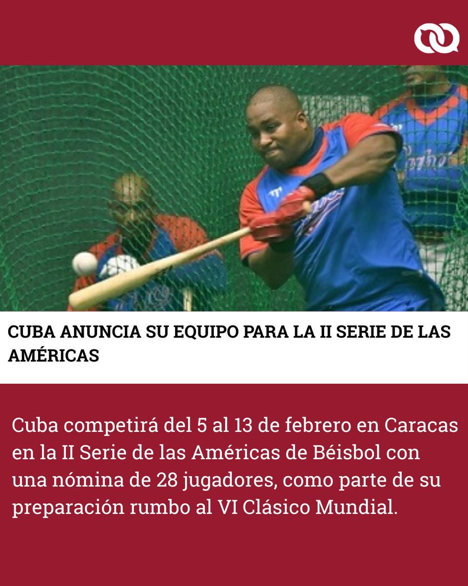 Cuba define su equipo para la II Serie de las Américas de Béisbol

La Federación Cubana de Beisbol anunció hoy el equipo que representará a Cuba en la II Serie de las Américas, torneo que se disputará del 5 al 13 de febrero en Caracas, Venezuela. Esta lid apareció de manera