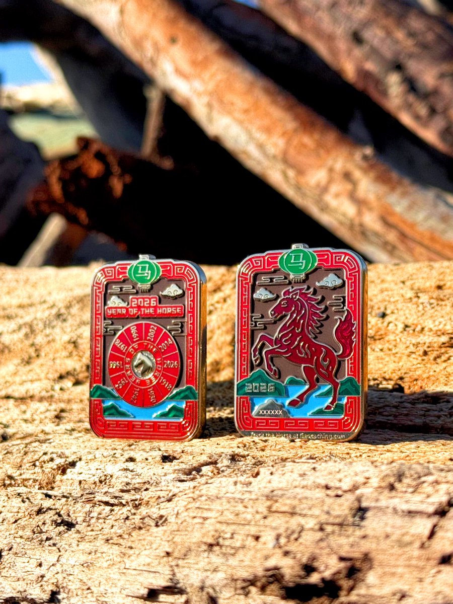 ShopGeocaching's tweet image. 🎊 Happy Lunar New Year! 🎉

Feb 17, 2026 - Feb 5, 2027: the Year of the Fire Horse (Jia-Hou). A rare Fire Horse year in the 60-year cycle- dynamic energy, passion, and transformation. This geocoin reflects that fiery shine.

tinyurl.com/yc7dmnh6 

#geocache #trackable #fun