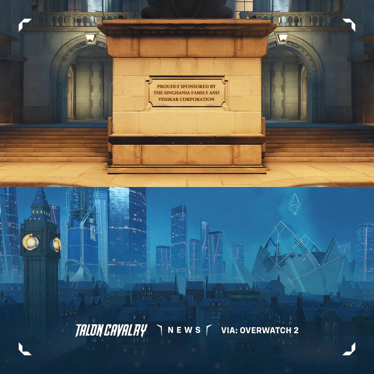 Domina Easter Eggs in #Overwatch2 🔷

Teaser für die potenziell kommende Heldin erscheinen auf der Themse-Bezirk Stadium-Map, wo ihr Familienname auf einen Sockel eingraviert ist, und weitere Vishkar Gebäude im Hintergrund im Bau sind.