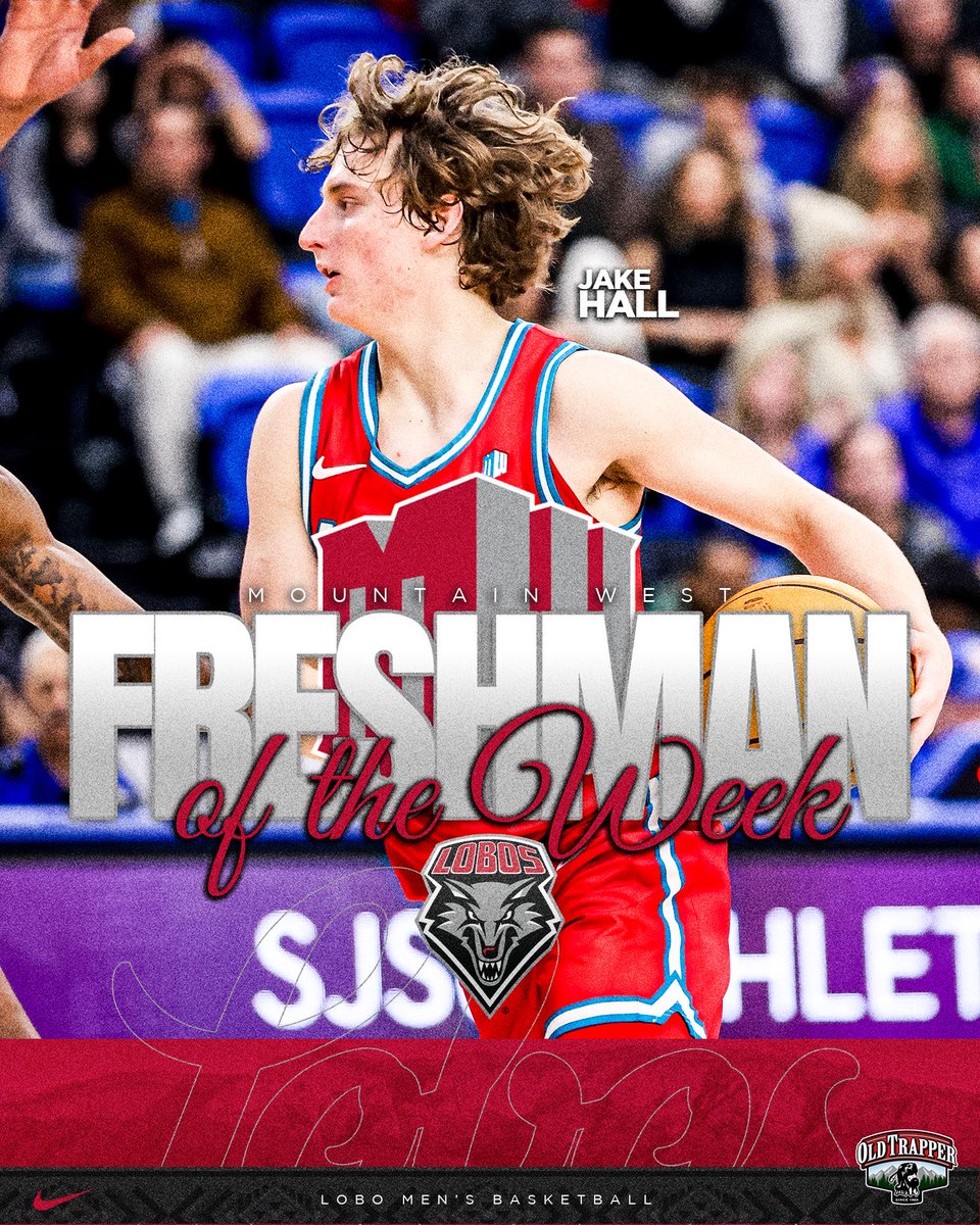 RyanDBerryman's tweet photo. 4 wins and 2 @MountainWest Freshmen of the Week! 

Great week for the Lobos. 😤🐺

Congratulations @jake_hall7 &amp; @LailaAbdurraqib! 🔥🙌🏼 https://t.co/c10d0mstNM