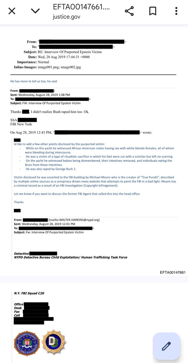 Weatherboy_fr's tweet image. Je préviens : la traduction de ctte copie d'écran qu'on trouve dans les dossiers Epstein est extrêmement choquante. Vous n'êtes pas obligé de la lire.

Voilà juste ma conclusion:
Une overdose d'avoir parcouru ces fichiers. On y trouve des chefs d'orchestre, des milliardaires de