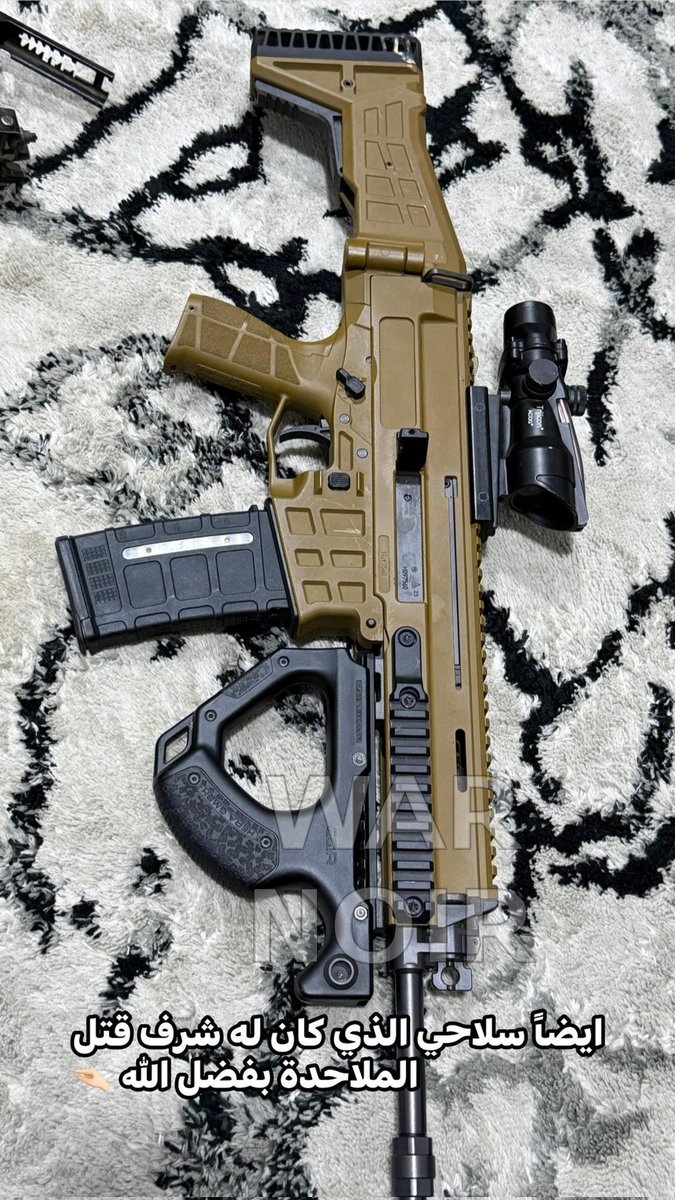 war_noir's tweet image. #Syria 🇸🇾: Syrian Army (former #HTS) member showing weapons he used during the attacks against Syrian Democratic Forces (#SDF).

The Syrian Army member used #USA-made 🇺🇸 Colt M4  carbine with CZ 805 G1  grenade launcher and #Czechia-made 🇨🇿 CZ BREN 2  rifle.