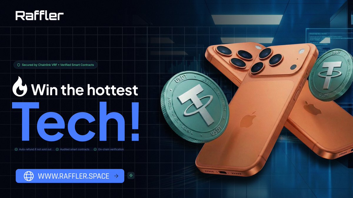 🚨NEW RAFFLE LIVE!🚨

🚀Flex on your friends and win the newest iPhone 17 Pro Max (1TB max storage)!

🎟️2 USDT/ticket
🎁Earn $RFL tokens

🔥Get it while it’s hot:
🔗 raffler.space/raffle/103