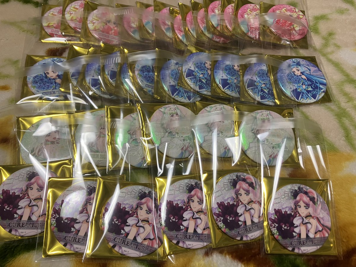 交換希望】 キミとアイドルプリキュア キミプリ 感謝祭 缶バッジ 求