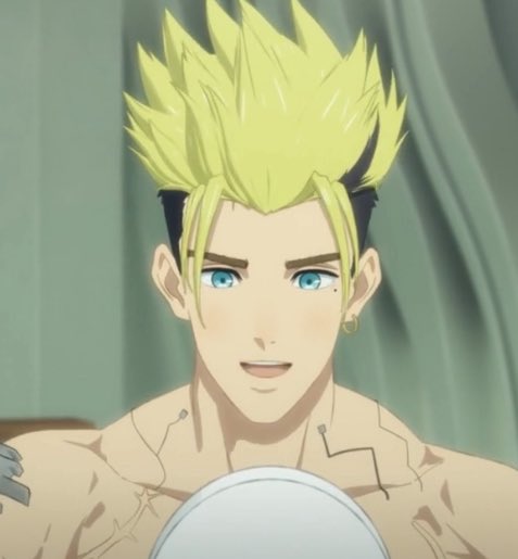 gasterisms's tweet image. u can fit four whole wolfwood heads on his shoulders