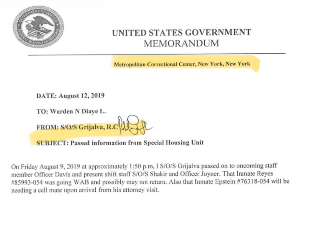 ⚡⚡⚡Джеффри Эпштейн может быть жив

10 августа 2019 года, в день официальной смерти Эпштейна, на 4chan появился пост, автор которого утверждал, что работал в тюрьме, где содержится Джеффри - и за несколько часов до его предполагаемой смерти, Эпштейна, в нарушении всех норм,