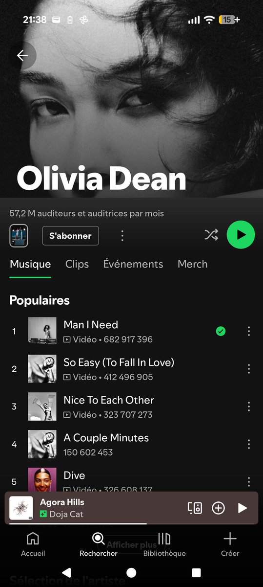 DorianScoott's tweet photo. @onizuclash @papsvynor 57 millions de personnes ne sont pas d'accord avec toi. Et seulement ceux qui utilisent spotify 😘 https://t.co/u3kjcs7JLg
