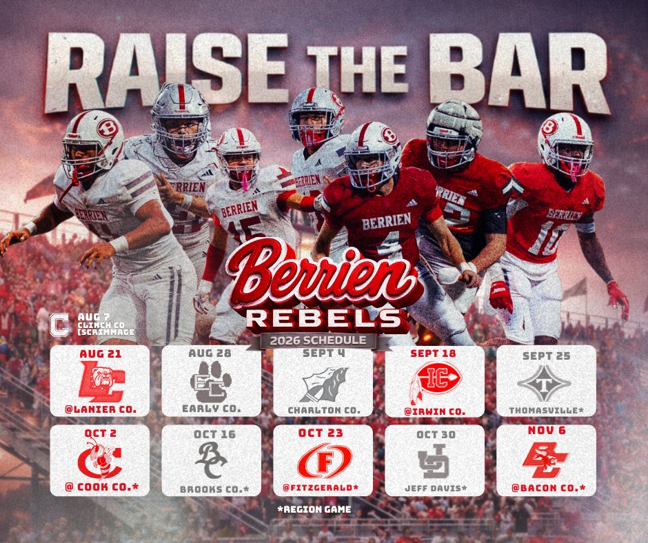 Berrien High Rebels Football tweet media