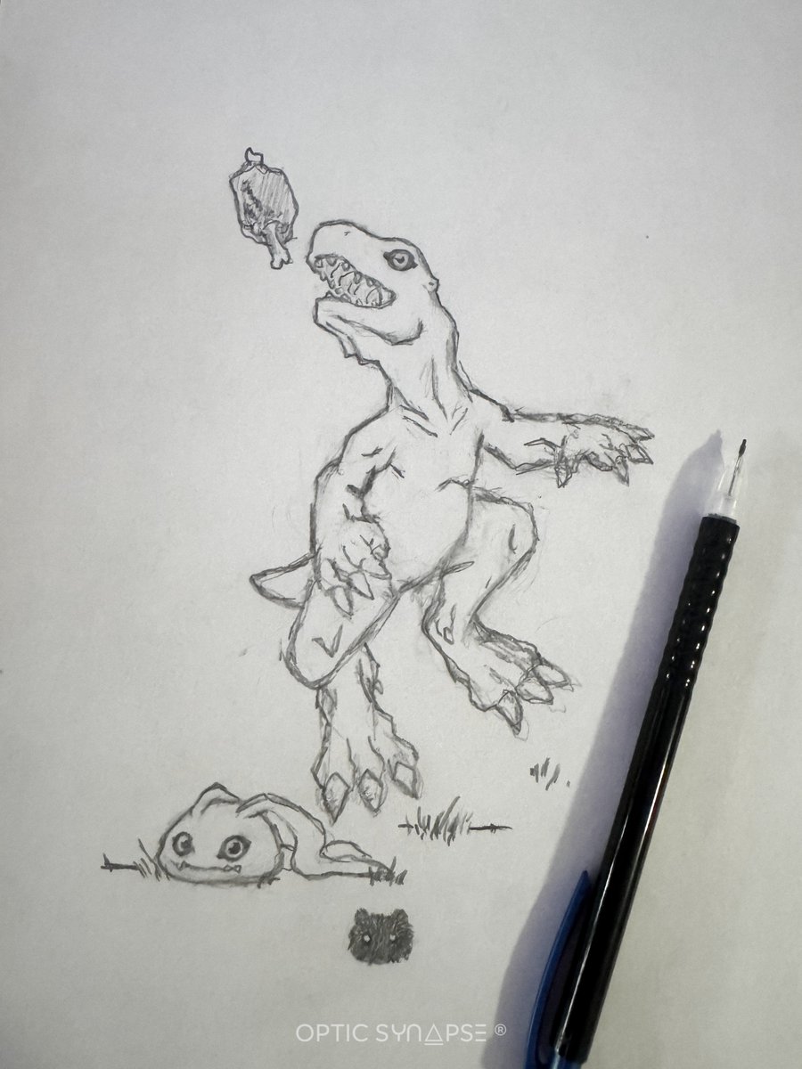 opticsynapse's tweet photo. • Quick Sketch ✍️ アグモン
Which one is your favorite? 👾
#digimon #botamon #koromon #agumon #opticsynapse https://t.co/sV4tB1OtvA