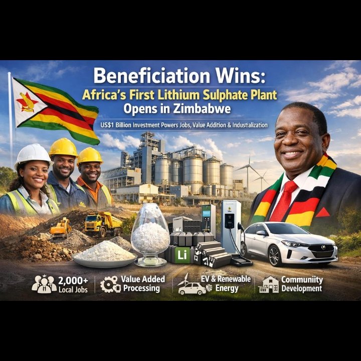 Zimbabwe's making big moves, shifting from exporting raw lithium to processing it locally, creating jobs and boosting the economy. The plant's a game-changer, validating President Mnangagwa's Vision 2030 and opening doors for more industrial growth.
