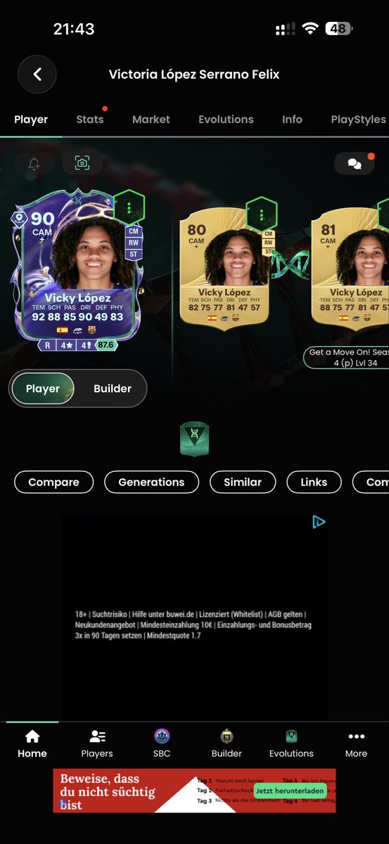 JPCayler's tweet photo. @SwepixTv Sie ist ingame so gut wow 
Bin jetzt gerade bei der 88. Karte und die fühlt sich an wie Pina toty https://t.co/xmpXpYOMYP
