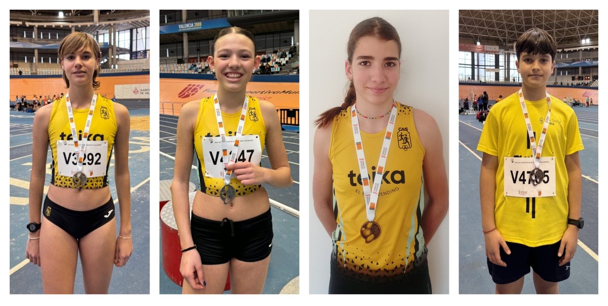 Quatre medalles en el Campionat Provincial Individual Cadet, disputat diumenge en el pavelló Lluís Puig de València. ➡️ tinyurl.com/mrna4c2j