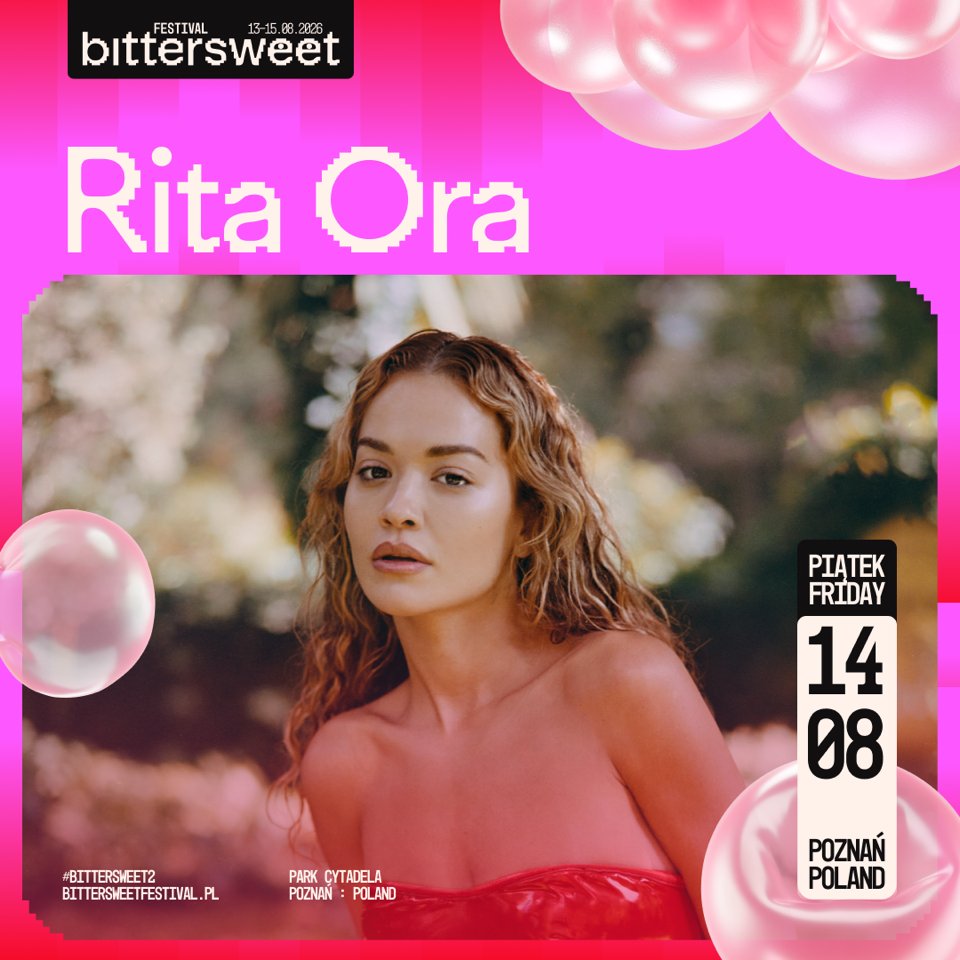 just announced! BitterSweet Music Festival, 14 August 2026

🫧 bittersweetfestival.pl