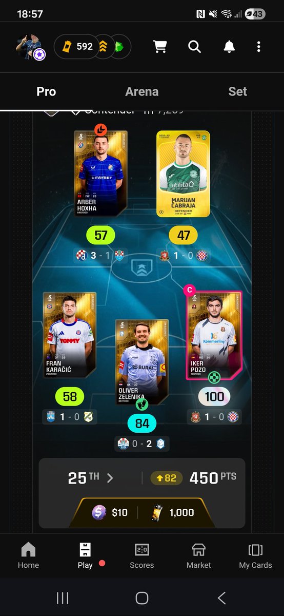 Solid GW that, went a bit overkill for streak 1 in contender 😂