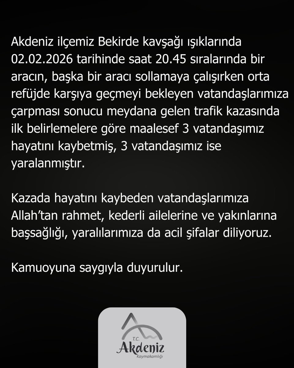 T.C Akdeniz Kaymakamlığı (@c_kaymakaml) on Twitter photo 