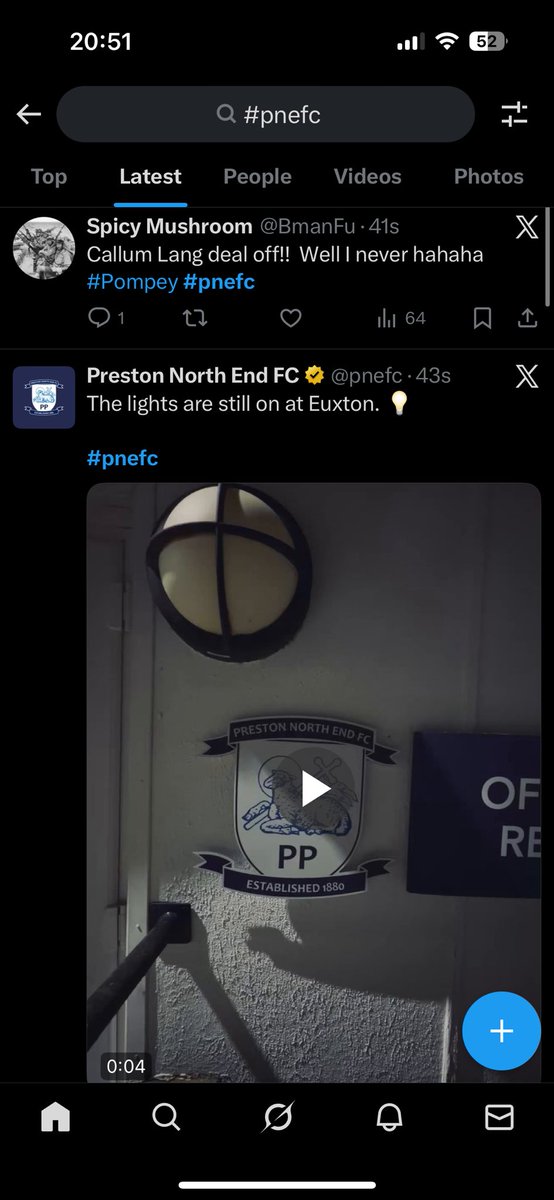 Perfect timing there #pnefc