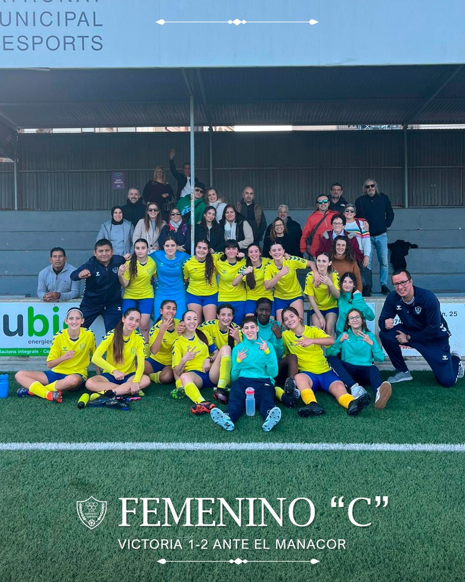 📸📊 Enorme victoria de nuestro Femenino Cadet/Juvenil en su visita al Manacor con dos goles de Lara. El Inde continúa muy cerca del líder San Francisco. Enhorabuena chicas!

#VamosInde 💛