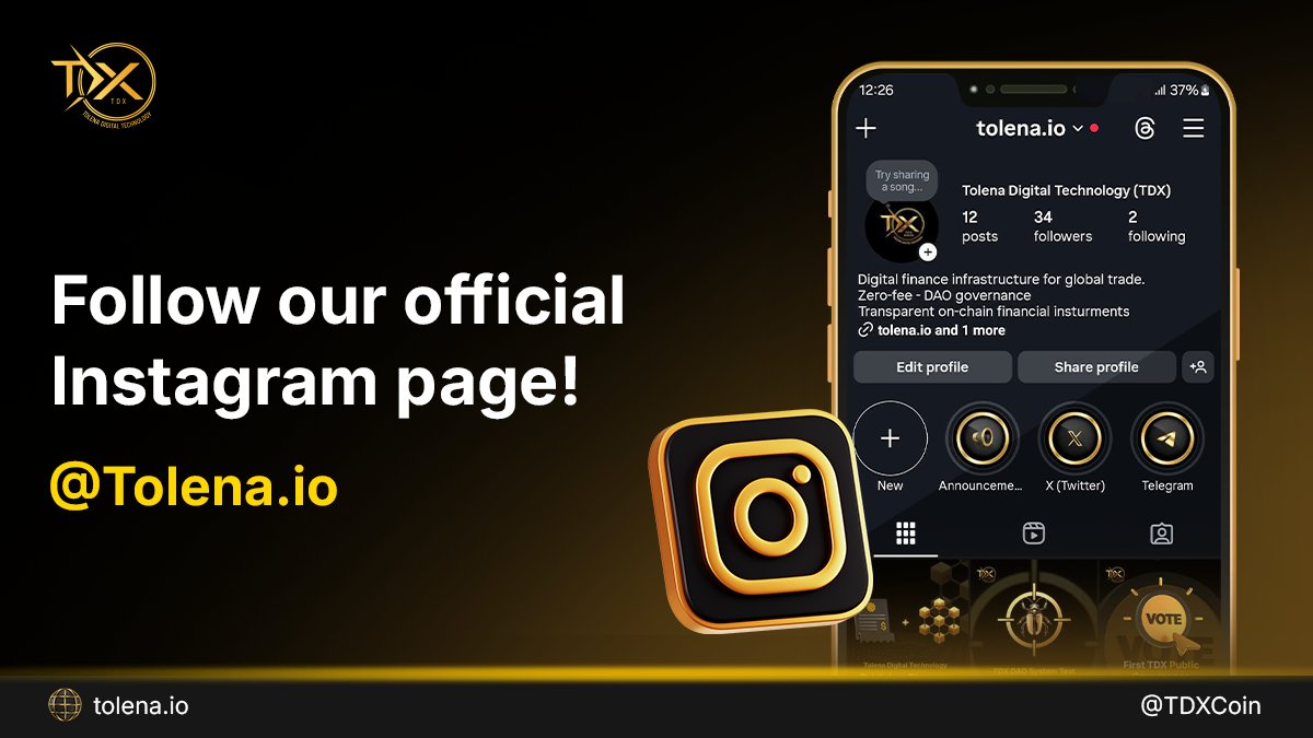 Tolena Digital Technology (TDX) tweet media