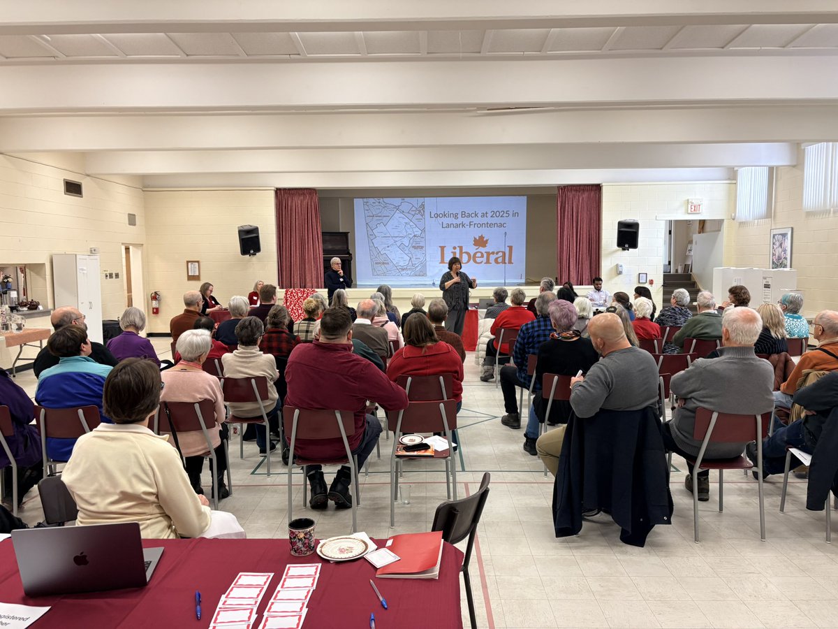 LF_Liberals's tweet photo. On Saturday, we held our AGM featuring amazing speakers 2025 Liberal Candidate @MFoxtonLF and MP @anitavandenbeld, elected a new board, and founded a National Women’s Commission Club in the riding! The event was well attended and everyone left Elbows Up ready to work! #canpoli https://t.co/ZTC6DHvkuy