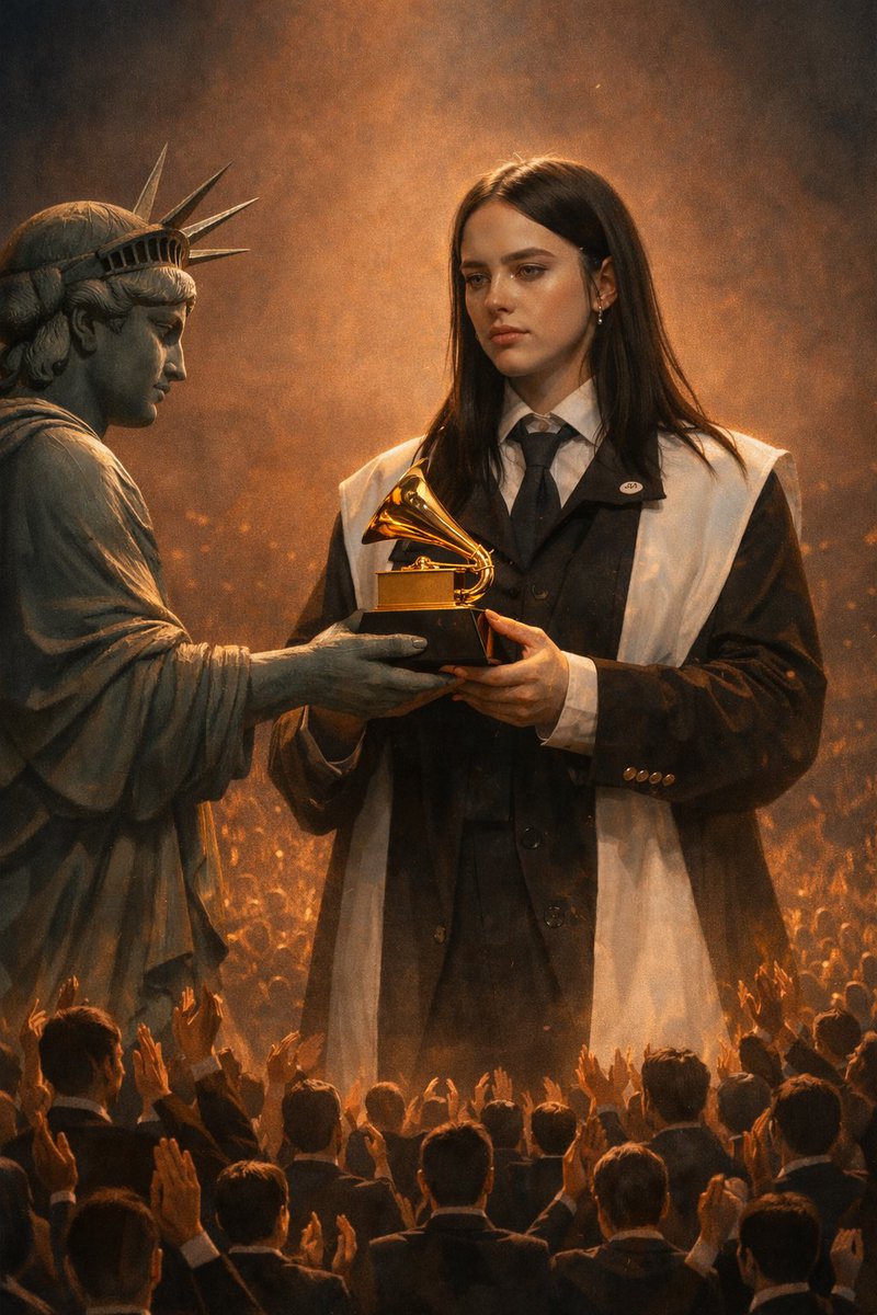 andredimauro's tweet image. No one is illegal on stolen land. 
Tks 🌹@billieeilish 👏👏👏👏👏

#BillieEilish #Billie #GRAMMYs #GRAMMY #FuckIce