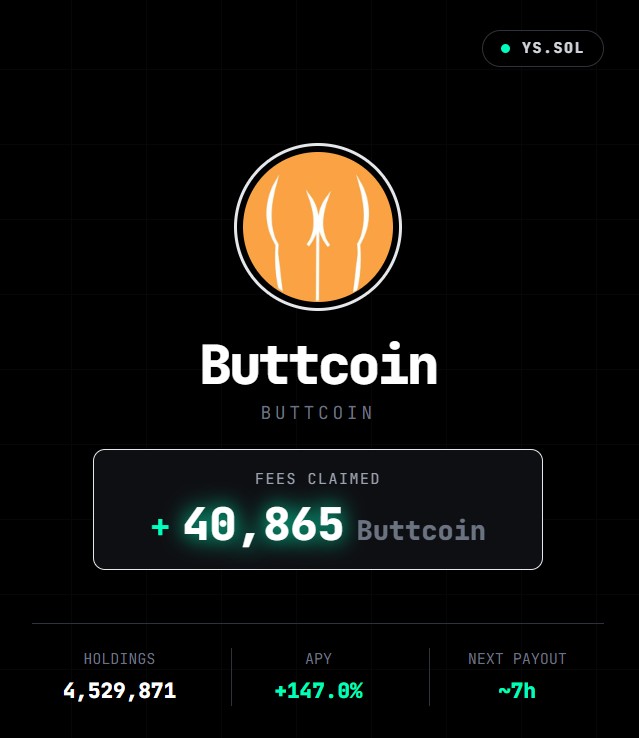 Jordan914625's tweet photo. If you’ve got $Buttcoin bags, go check your eligibility. Just pulled my rewards for the day. Hold for daily payouts

→ https://t.co/oihobroQrm https://t.co/0fvJ37JJvn