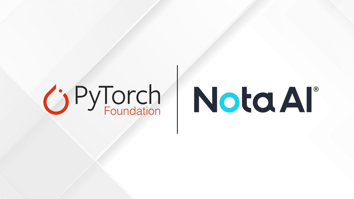 PyTorch's tweet image. We're excited to announce that @nota_ai has joined PyTorch Foundation as a Silver Member to advance open source AI 🎉 

Nota AI will support the PyTorch community with model compression, quantization, and hardware-aware optimization, from edge to cloud.

#PyTorch #OpenSourceAI