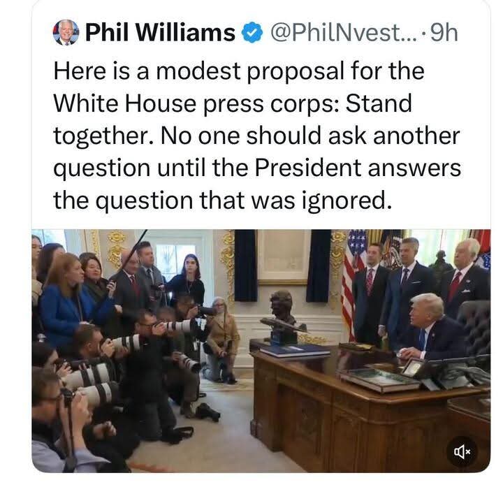 JCS1701Who's tweet image. #answerthequestion @realdonaldtrump 
#stopevadingthetruth