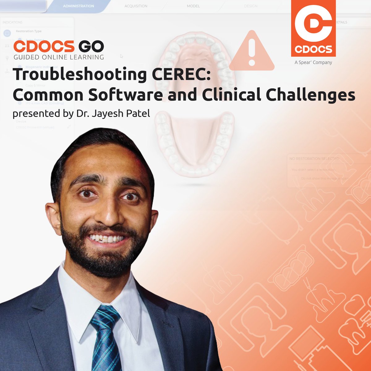 Introducing our CDOCS GO course, Troubleshooting CEREC: Common Software and Clinical Challenges. Designed for dentists and assistants, this course is your roadmap to resolving issues with CEREC. It's all part of our Mentor+ membership: hubs.li/Q01C9sDd0

#team #dentist