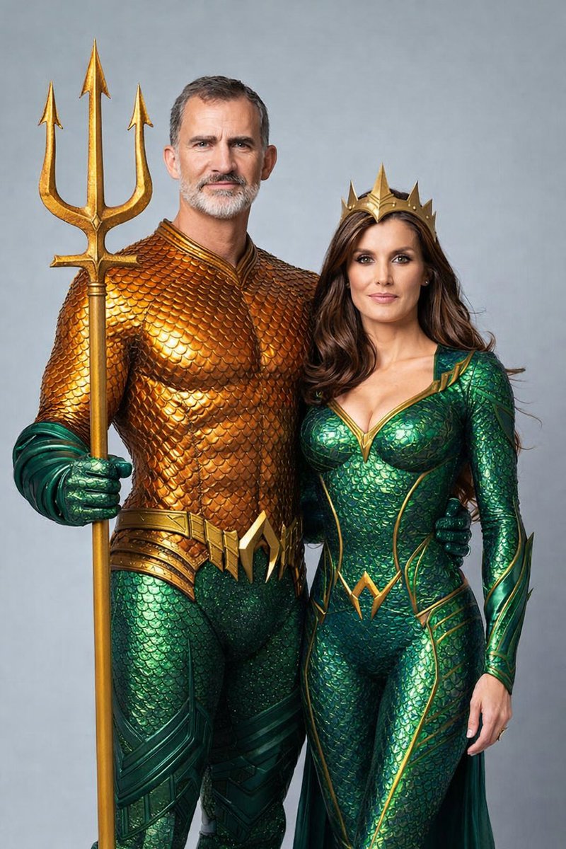 Los reyes de España se adaptan a la nueva climatología española.
#BorrascaLeonardo