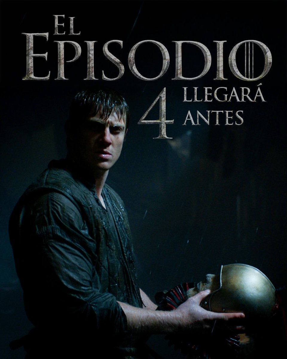 StreamMaxLA's tweet image. Plan para este viernes 6 de febrero:

❌ Salir de fiesta

✅ Ver el episodio 4 de #ElCaballeroDeLosSieteReinos