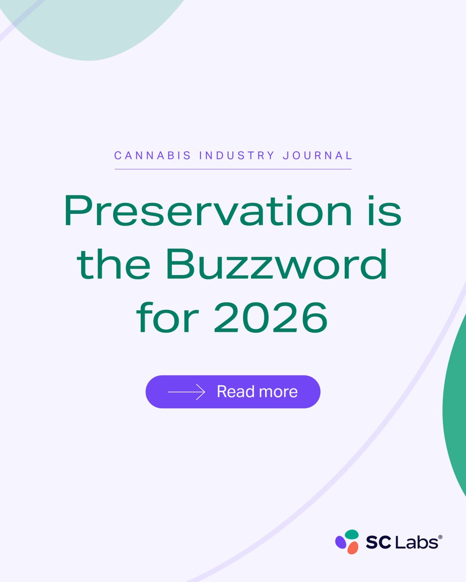 sclabs_us's tweet photo. Terpene preservation is the future of craft cannabis. Without proper cold-chain storage, premium flower can lose flavor, aroma &amp; effect before it reaches consumers.

Check out this Cannabis Industry Journal feature, featuring SC Labs cofounder Alec Dixon:
https://t.co/LjnGesiJAb https://t.co/sQUn6hQ4FB