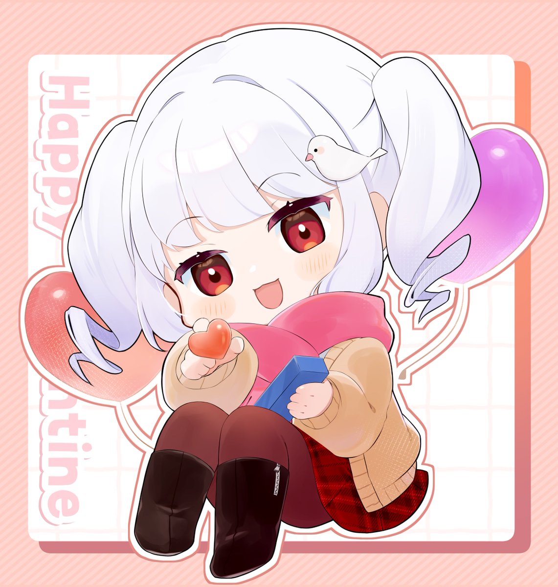 小*枝様 多々里ちゃんイラスト ことりちゃん @kotori_whiteeen 応募ありがとうございました！ 鳥の髪