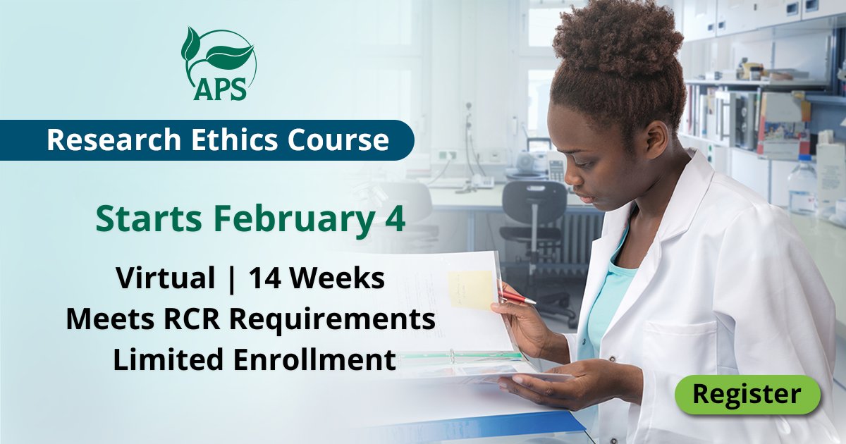 plantdisease's tweet image. Our #researchethics Course kicks off in 2 days! Join this interactive, discussion-based program and build your ethical research skills. Meet NSF, NIH, and USDA RCR training requirements while learning alongside fellow researchers.

Starts Feb 4 | Enroll: bit.ly/4qapI5m