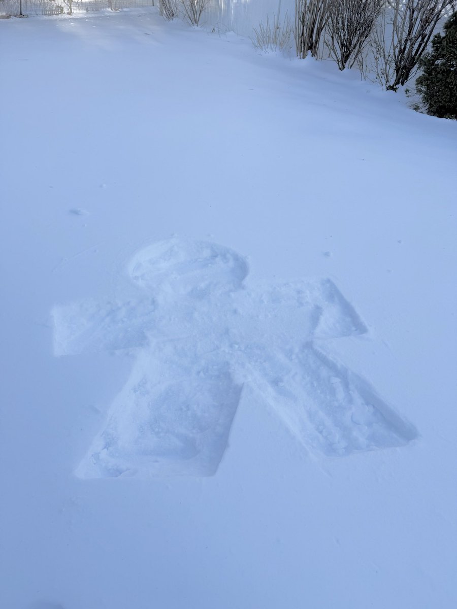 dedpankek's tweet image. found this weird looking snow angel
