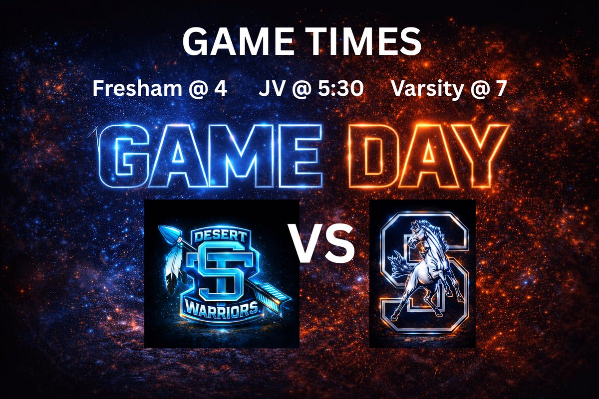 Come and support your Desert Warriors as we start district today