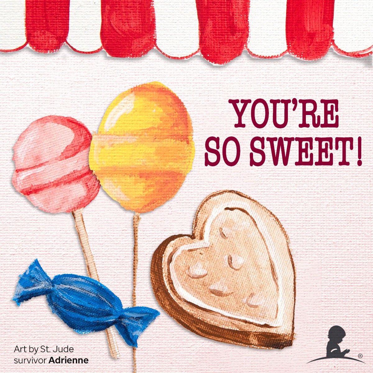 StJude's tweet photo. A little extra kindness goes a long way. Send a free Valentine's Day card to patient families at St. Jude. https://t.co/3gu66z7fIu💌 https://t.co/g8r55VIjGX