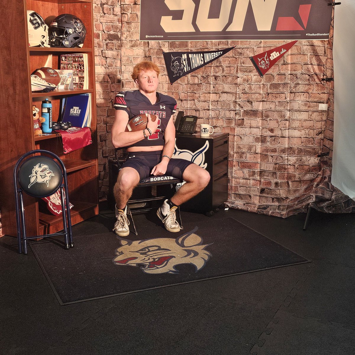JakeWallace_6's tweet photo. Thank you to all coaches and staff @ St. Thomas University for allowing me the opportunity to Visit your campus today and to see what the Bobcats have to offer. And giving me the opportunity to continue my dreams of playing at the next level. I look forward to seeing what the future brings. @CoachDrewDavis @Mickey_ORourke @coacheverson_ @STU_Football