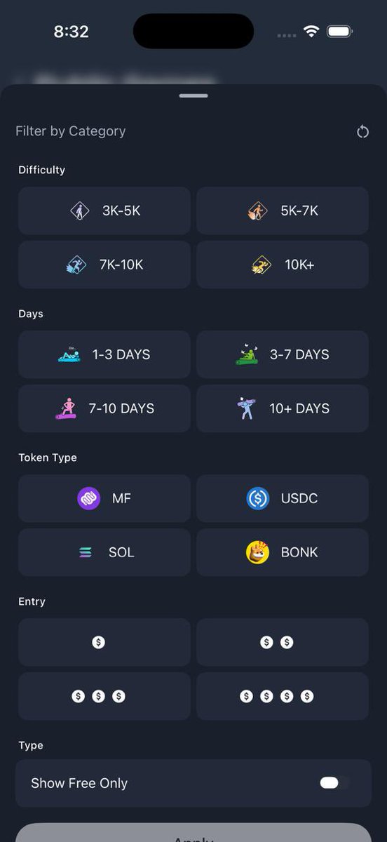 Happy Monday everyone! 👋 A few updates are now live:

🎮 Create your own $MF games This one's been requested a LOT. Users can now create their own Moonwalk Fitness games. No join limit. Currently the cost to make a game public is 200 $MF — all fees go toward future community