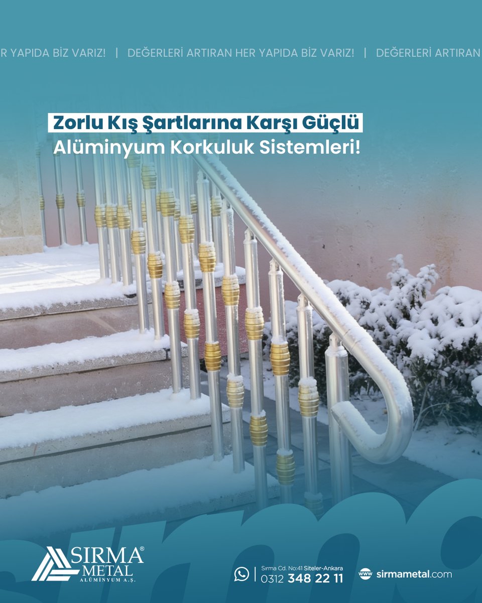 ❄️ Dayanıklılık: Zorlu Kış Şartlarına Karşı Güçlü Alüminyum

Kışa meydan okuyan dayanıklılık, alüminyumun gücünde gizli. ❄️✨

☎️ 0312 348 22 11
🔗 sirmametal.com.tr

#asaş #aluminyum #aluminyumcephe #asaşalüminyum #alüminyum #alüminyumdoğrama #alüminyumprofil