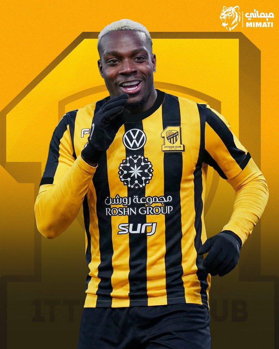 SAHALOTB's tweet photo. بشكل رسمي اللاعب الفرنسي النيجيري جورج إيلينيكينا لاعباً لنادي الاتحاد وكل التوفيق له وللعميد بحول الله❤️💛🖤🇨🇵 https://t.co/BShGAoTx0N
