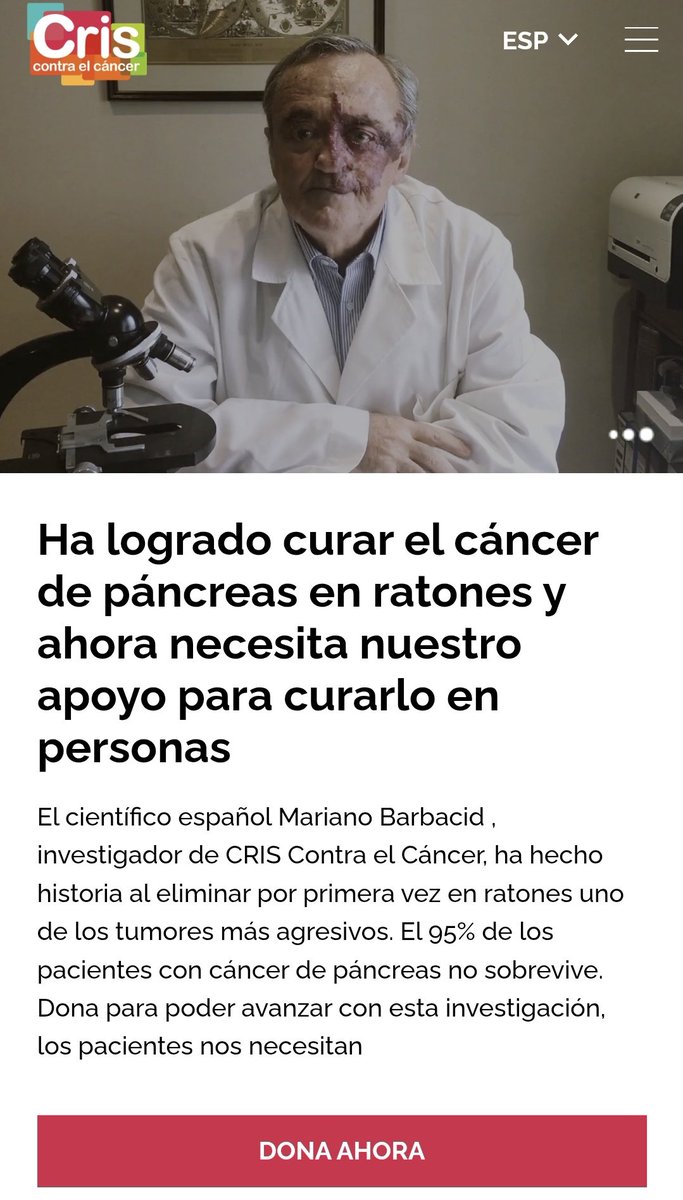 JosemaVallejo's tweet image. A mí, que un señor que acaba de abrir la puerta a la eliminación del cáncer de páncreas, tenga que salir a pedir dinero en lugar de que le esté lloviendo financiación pública de forma automática, me tiene bastante molesto.

No sé a ti.
