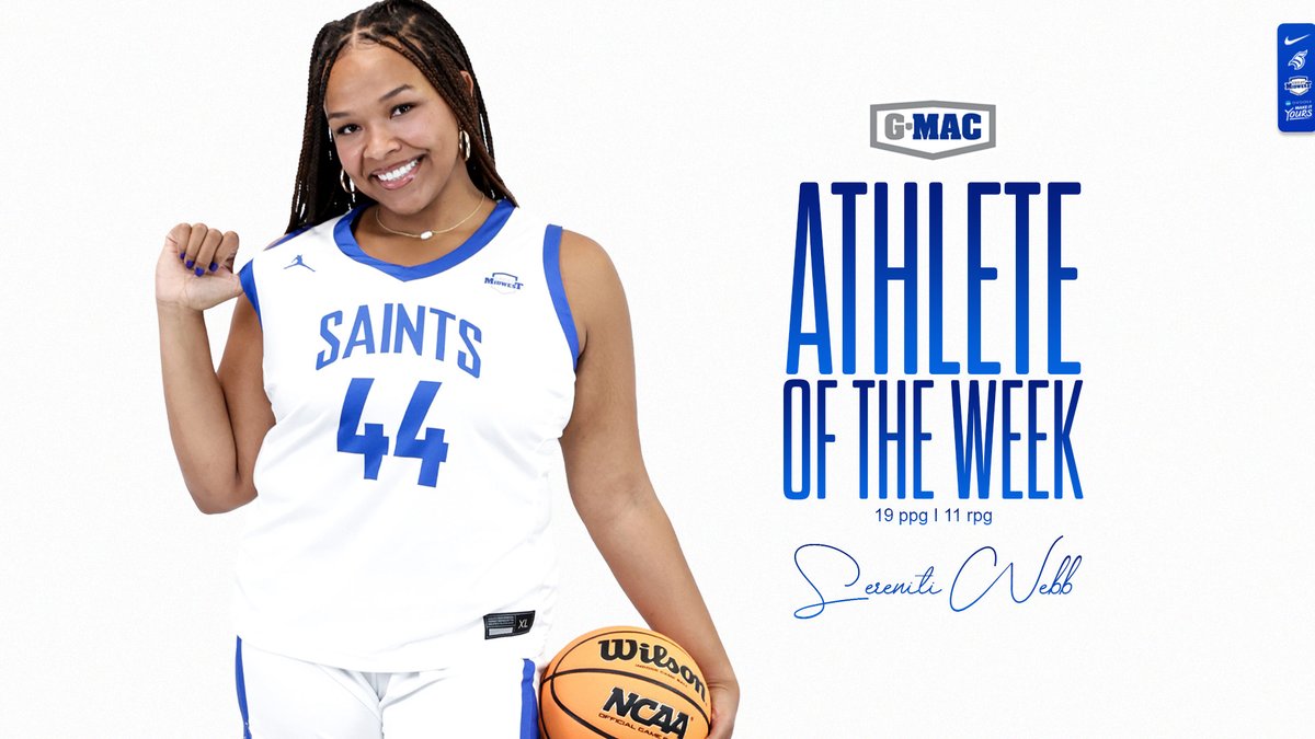tmusaints's tweet photo. Sereniti Webb Earns G-MAC Women's Basketball Athlete of the Week

https://t.co/6eiUPRgKeK https://t.co/r1XiX1Nk2h